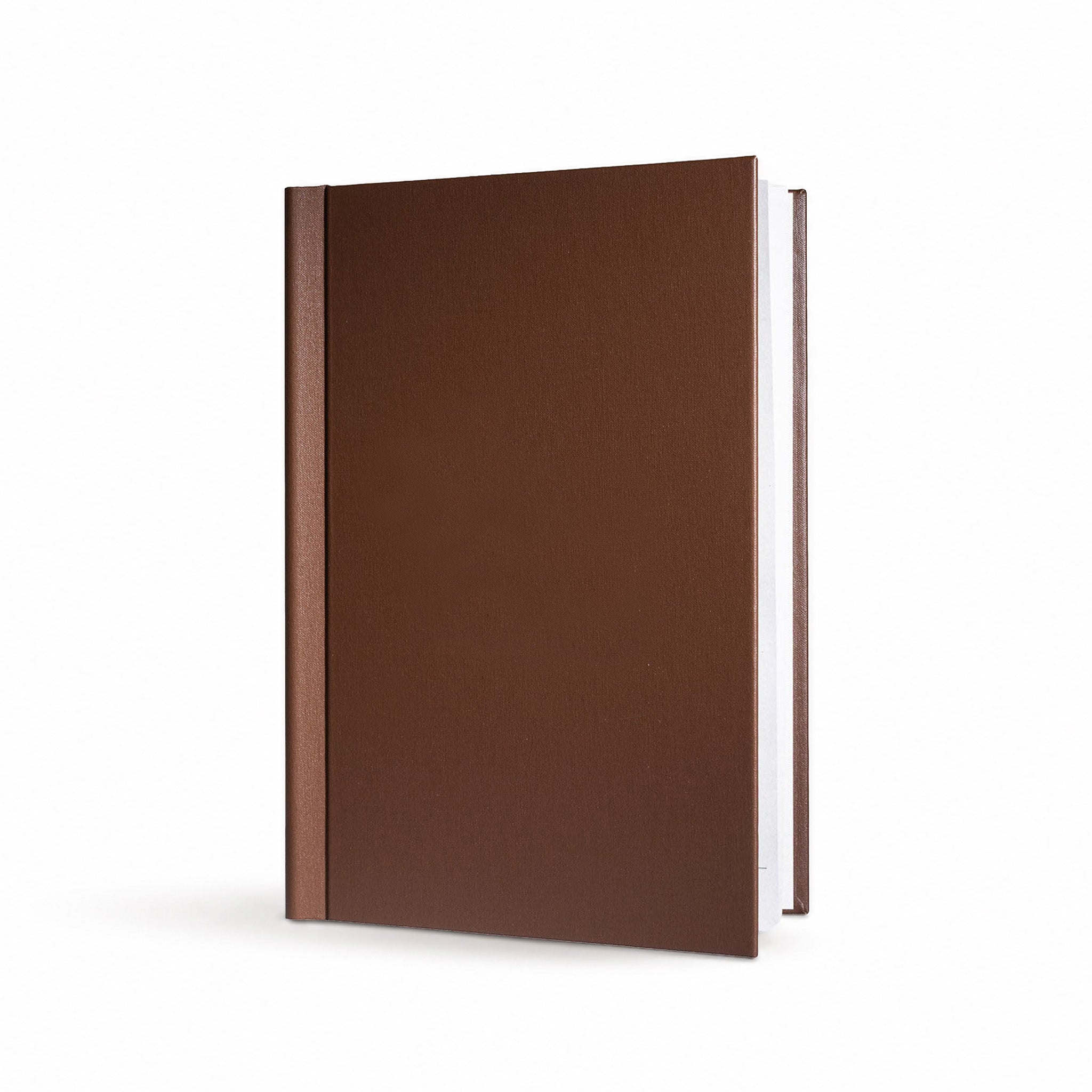 Speisekarte aus Buchleinen in der Farbe braun im Format A4