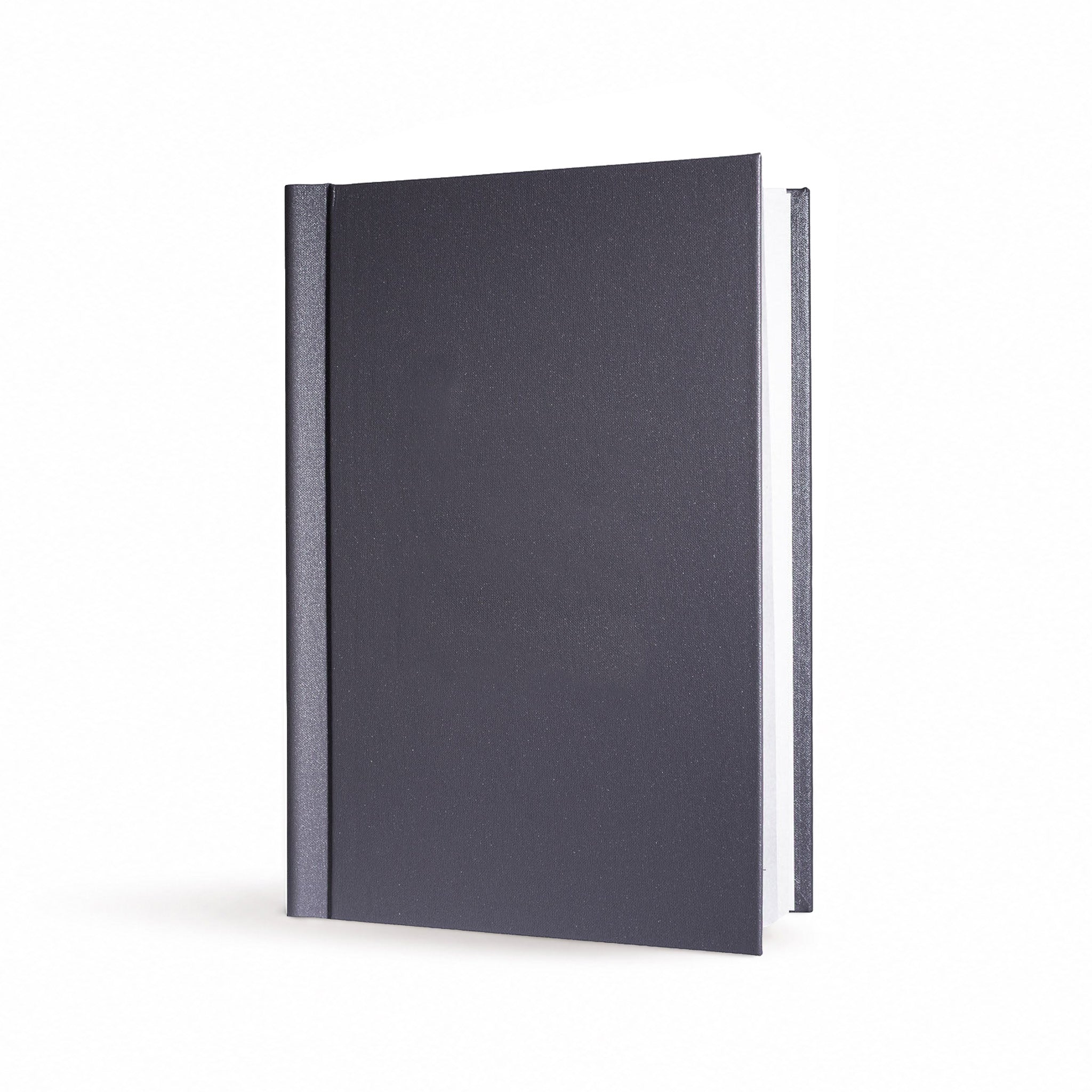 Speisekarte aus Buchleinen in der Farbe grau im Format A4