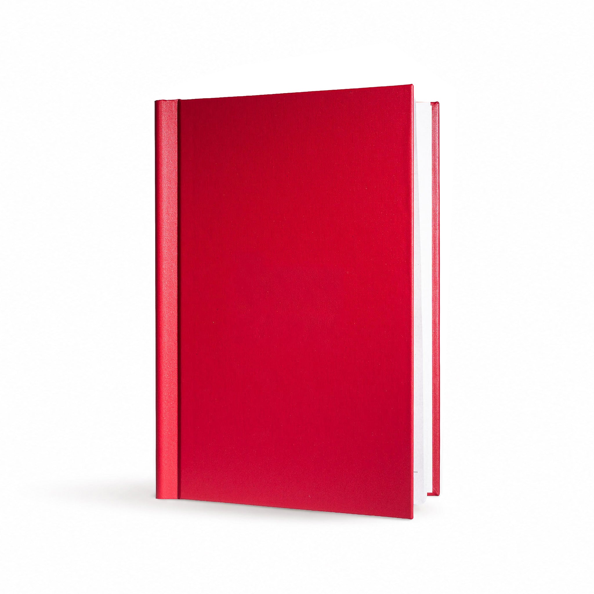 Speisekarte aus Buchleinen in der Farbe rot im Format A4