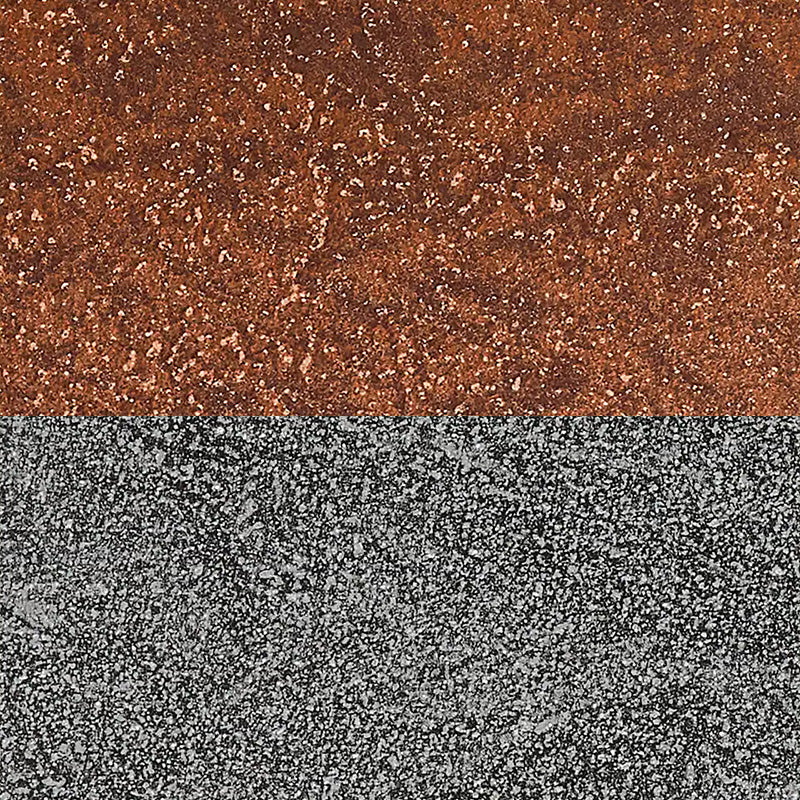 Detailaufnahme des Materials in der Optik Rost und Stein